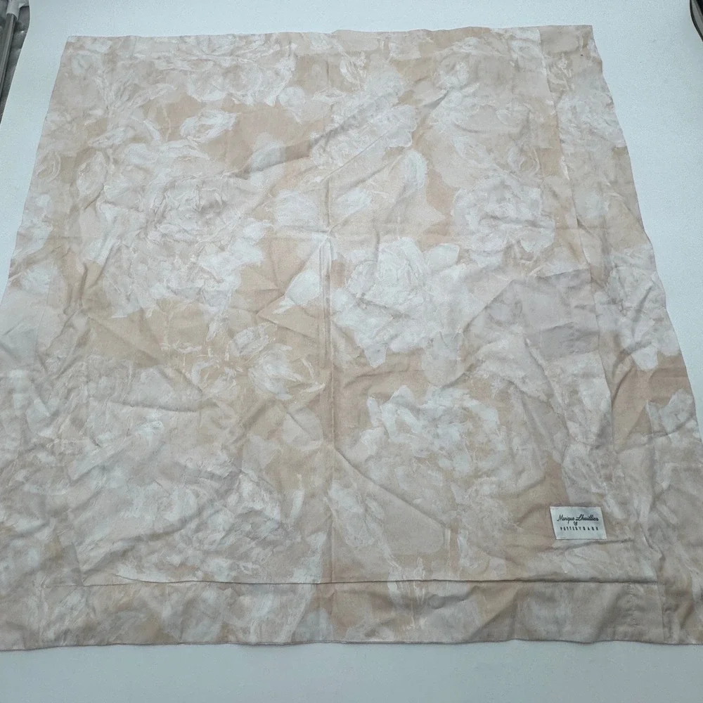 Monique Lhuillier Pottery Barn Garden Rose Euro Shams set x2 Floral Cotton 26x26